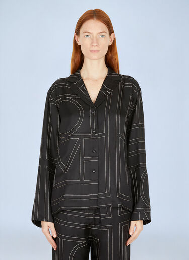 TOTEME Monogram Shirt Black tot0251010