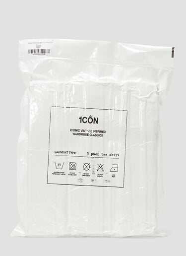 Maison Margiela 3 Pack Contrast Crewneck T-Shirt White mla0143014