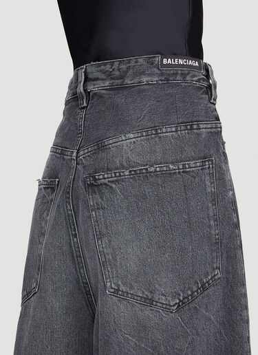Balenciaga Supercropped Jeans Grey bal0244066