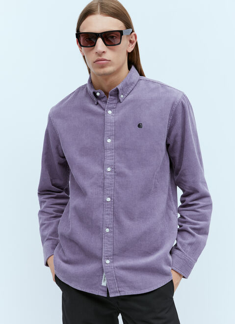 Dries Van Noten Madison Corduroy Shirt Pink dvn0154019