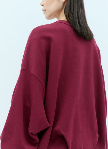 Dries Van Noten 하넷 맨투맨 버건디 dvn0256022