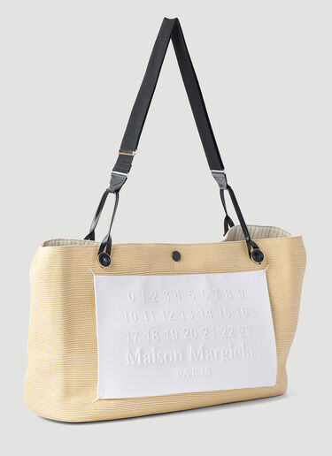 Maison Margiela 徽标贴饰托特包 米色 mla0251054