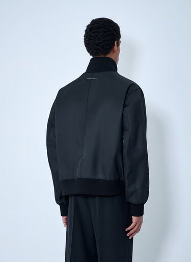 MM6 Maison Margiela High-Collar Bomber Jacket Black mmm0163010