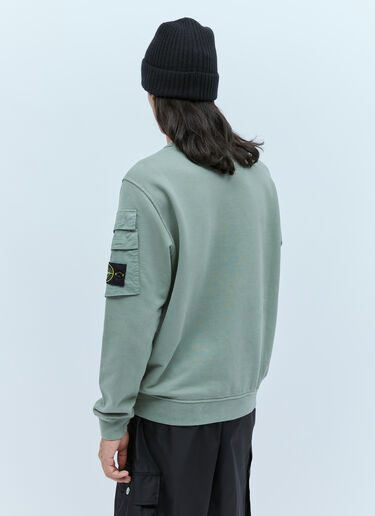Compass Patch Sweatshirt Stone Island Compass Patch Sweatshirt Green sto0154055