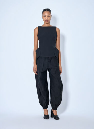 LN-CC® - RÓHE: Deconstructed Collar Top - Black RÓHE Deconstructed Collar Top Black roe0265009