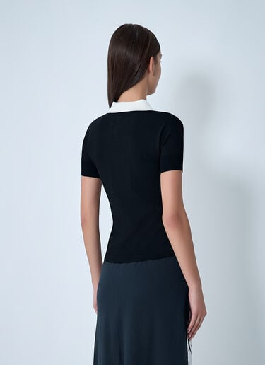 Logo Motif Polo Shirt VAQUERA Logo Motif Polo Shirt Black vaq0262004