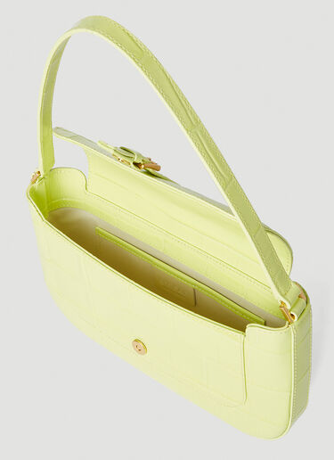 BY FAR Miranda Croc Shoulder Bag Yellow byf0252008