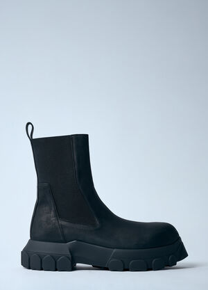 Homme Plissé Issey Miyake Beatle Bozo Tractor Boots Black hmp0158004