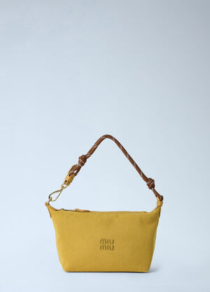 Miu Miu Gabardine Pouch Yellow miu0264028