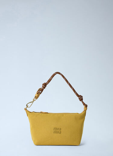 Miu Miu Gabardine Pouch Yellow miu0264028