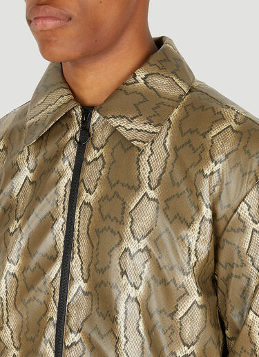 Soulland Mapp Snake Print Jacket Brown sld0149009