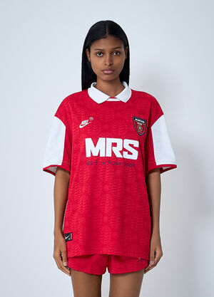 Nike x Martine Rose Logo Motif Polo Shirt Red nik0362106
