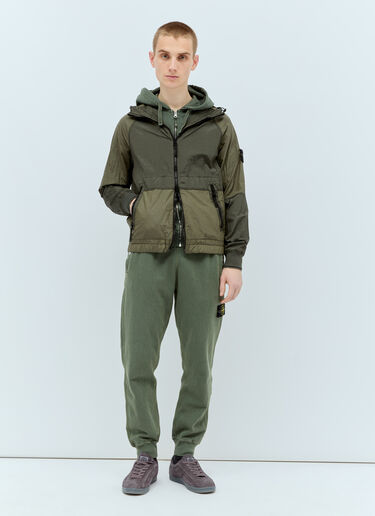 Stone Island 徽标贴饰运动裤 绿色 sto0156066