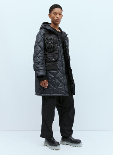 Junya Watanabe キルティングリップストップジャケット ブラック jwn0154001