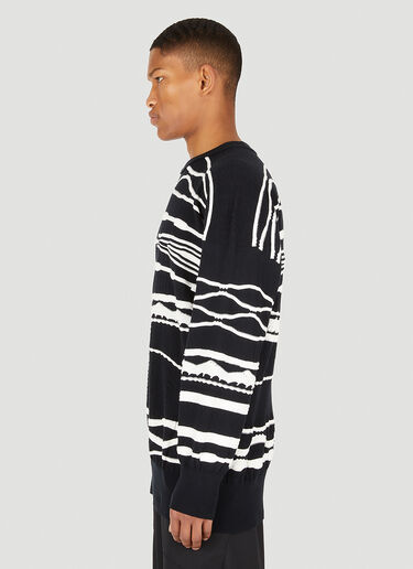 Sulvam Bicolour Sweater Black sul0148016