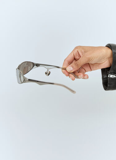 Acne Studios Metal Frame Charm Sunglasses Silver cns0358001