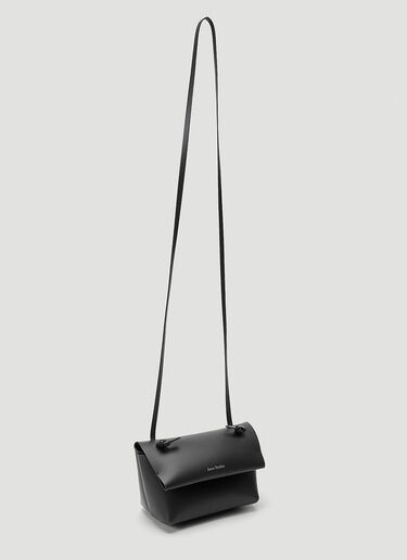 Acne Studios Alexandria Knotted-Strap Shoulder Bag Black acn0346033