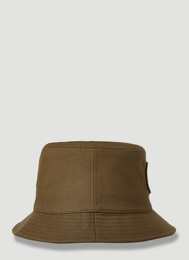 Stone Island Logo Patch Bucket Hat Green sto0152096