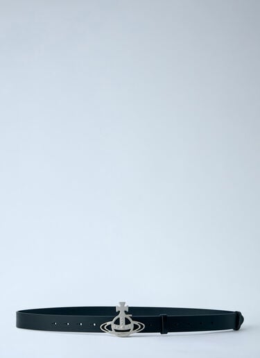 Vivienne Westwood Line Orb Buckle Belt Black vvw0163020
