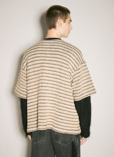 Song for the Mute Double-Layered Sleeves Sweater Beige sfm0158008