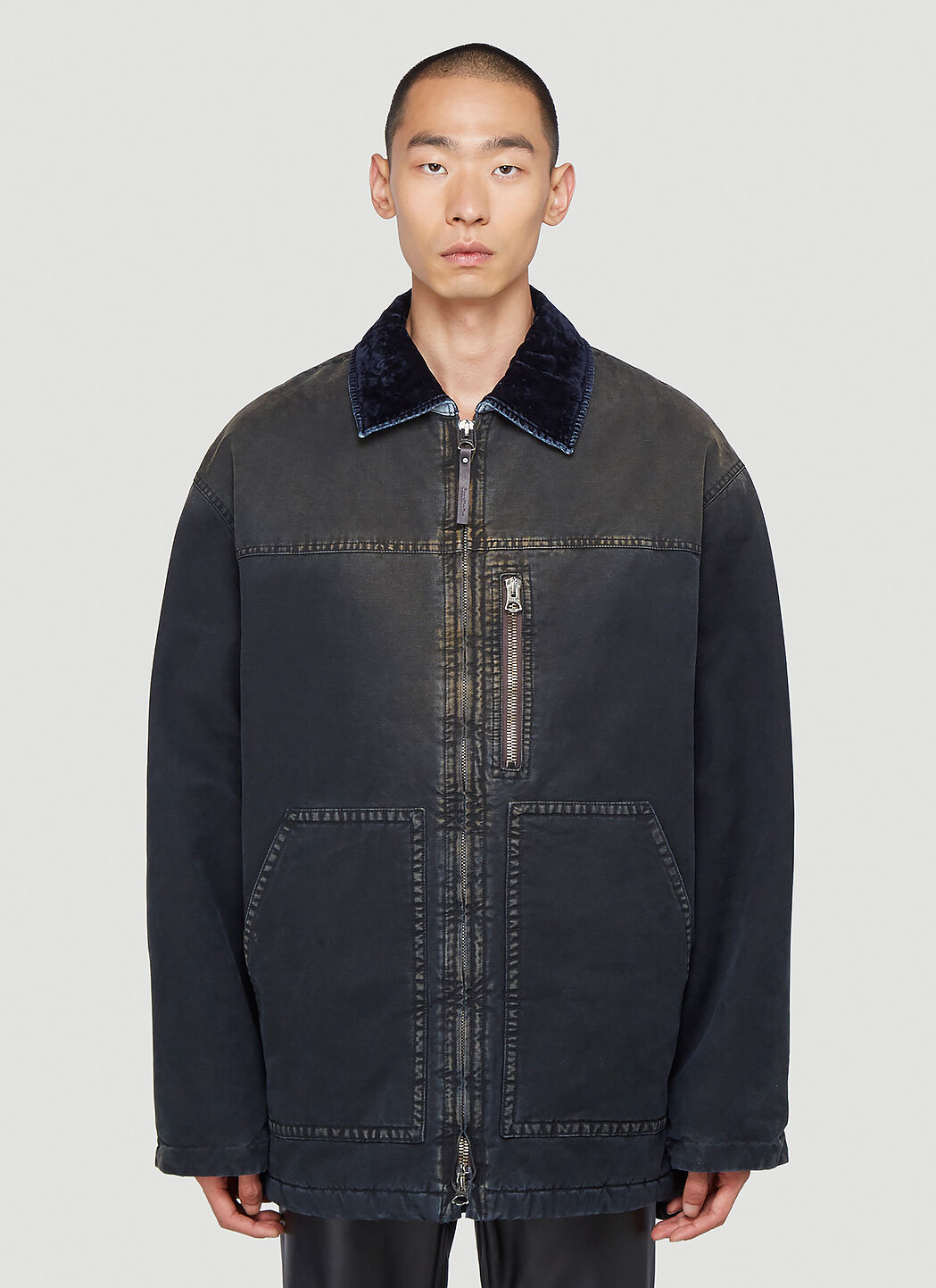 Acne studios oversized denim outlet jacket
