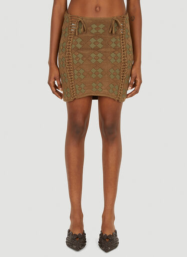 Expandable Quilted Tube Skirt Isa Boulder Expandable Quilted Tube Skirt Khaki isa0250004