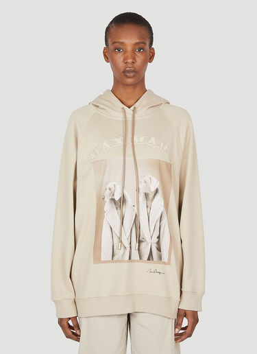 Max Mara Lillo Hooded Sweatshirt Beige max0253031