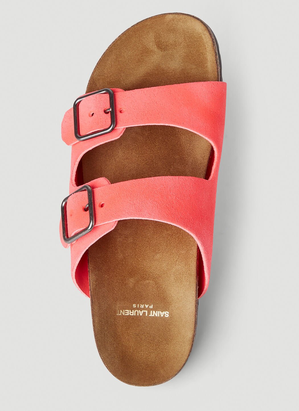 Saint laurent jimmy logo slide sandal deals