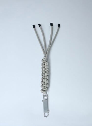 Moncler x Rick Owens Braided Rope Keychain White mcs0363026