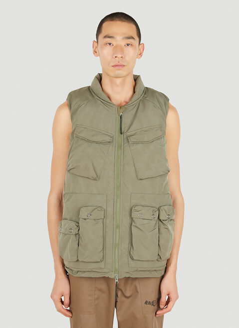Liberaiders Utility Vest II Sleeveless Jacket Beige lib0153001