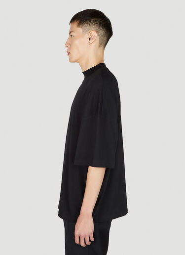 Jil Sander Mock Neck T-Shirt Black jil0151002