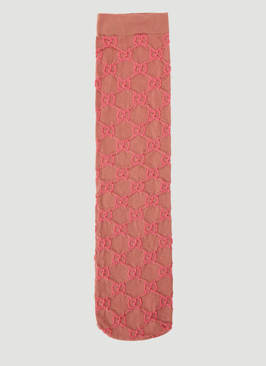Gucci Jacquard-Knit Socks Pink guc0239049