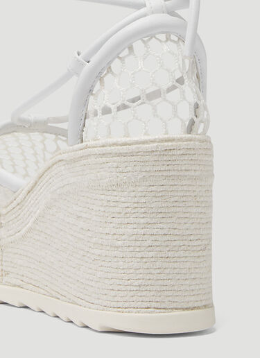 Bottega Veneta Stretch Espadrille Wedges White bov0247031