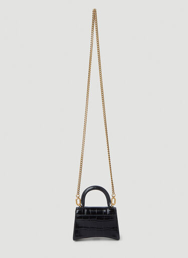 Balenciaga Hourglass Nano Shoulder Bag Black bal0247082