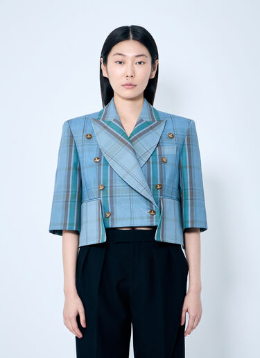 Vivienne Westwood Cut Off Blazer Blue vvw0259028
