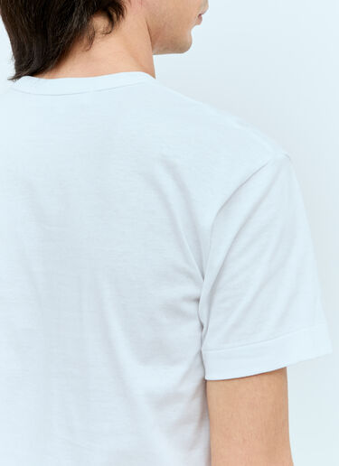 Comme Des Garçons PLAY 徽标贴饰 T 恤 白色 cpl0356004