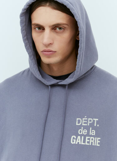 French Logo Hooded Sweatshirt Gallery Dept. French Logo Hooded Sweatshirt Blue gdp0152021