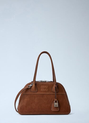 LN-CC® - Miu Miu: Vivant Suede Handbag - Brown Miu Miu Vivant Suede Handbag Brown miu0266027