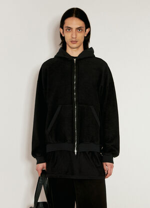 Balenciaga Inside-Out Hooded Sweatshirt Black bal0156006