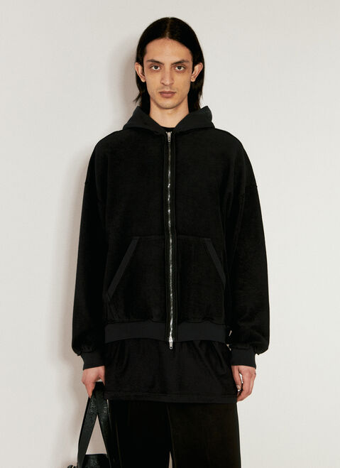 Balenciaga Inside-Out Hooded Sweatshirt Black bal0156006