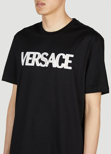 Versace Mesh Logo T-Shirt Black ver0152013