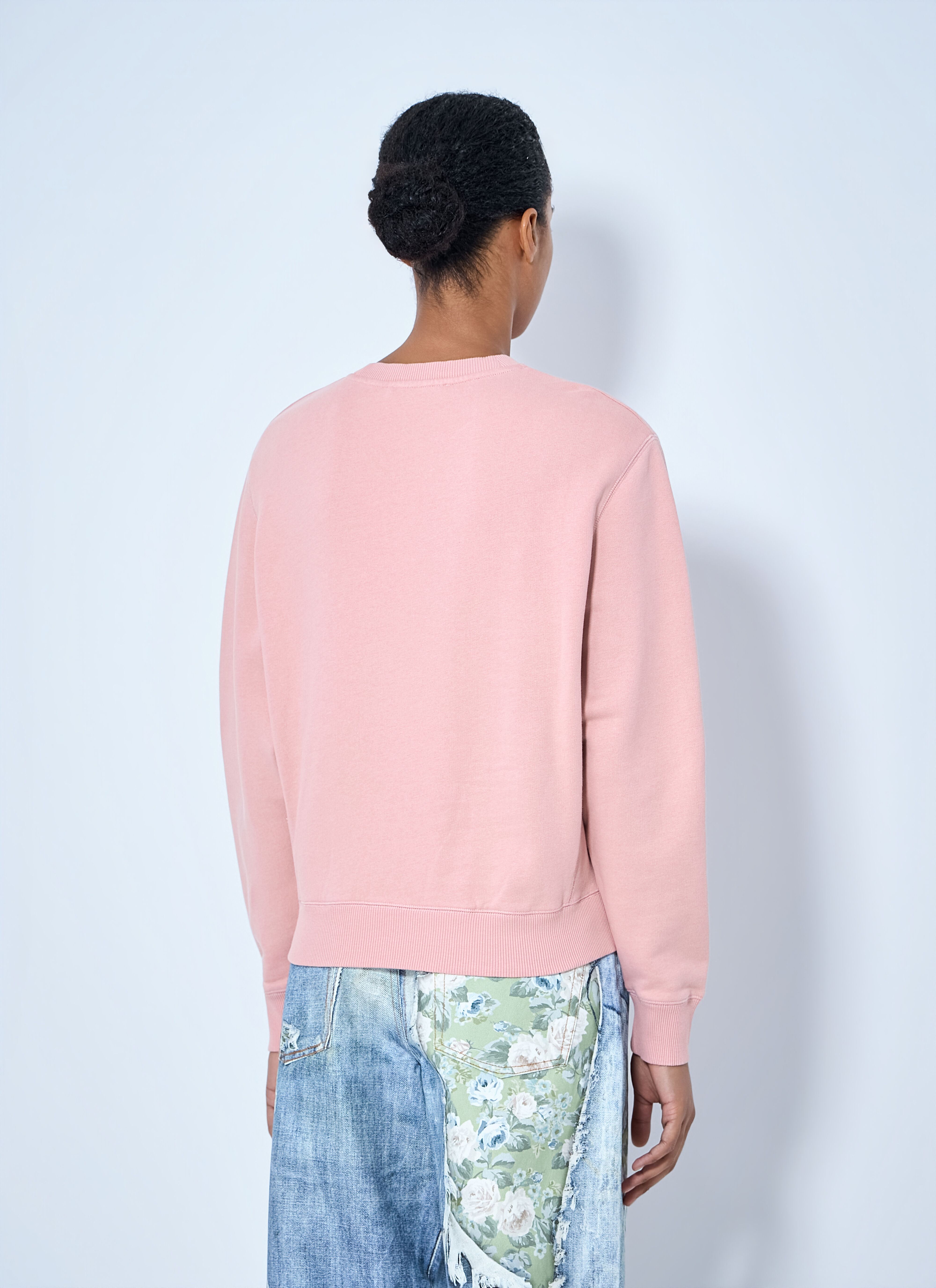 Acne Studios Women's' Fleece Sweatshirt With Logo in Pink | LN-CC®