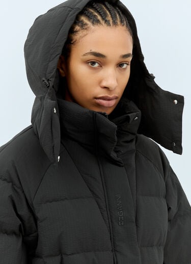 Ganni Oversized Puffer Jacket Black gan0258034