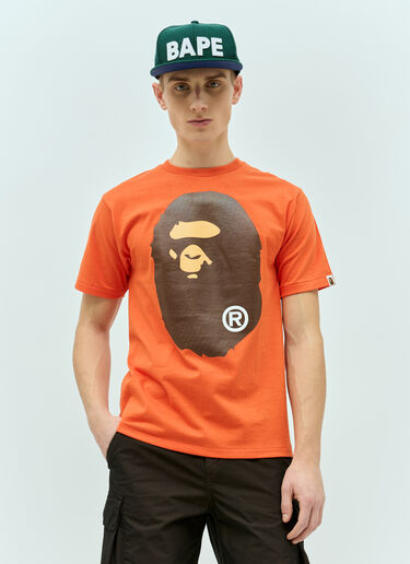 A BATHING APE® Big Ape Head T-Shirt Orange aba0154021
