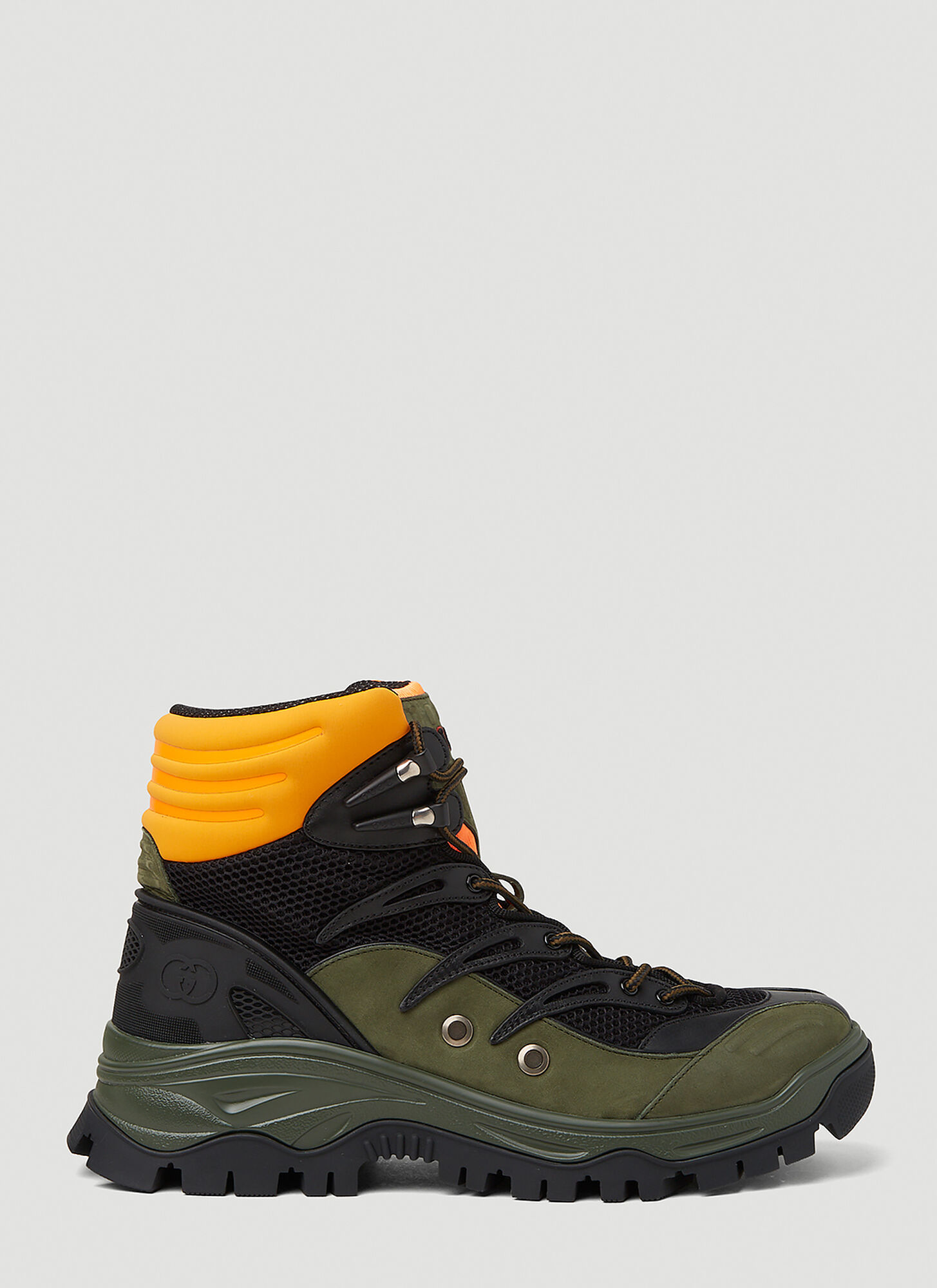 GUCCI GUCCI LACE-UP HIKING BOOTS MALE BLACKMALE