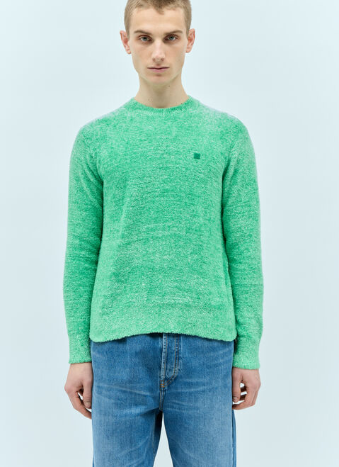 Acne Studios Textured Knit Sweater Blue acn0155048