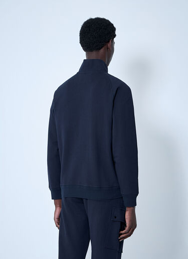 C.P. Company Diagonal Raised Fleece Sweatshirt Blue pco0159012