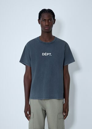 Gallery Dept. Logo Motif Cotton Jersey T-Shirt Black gdp0162055