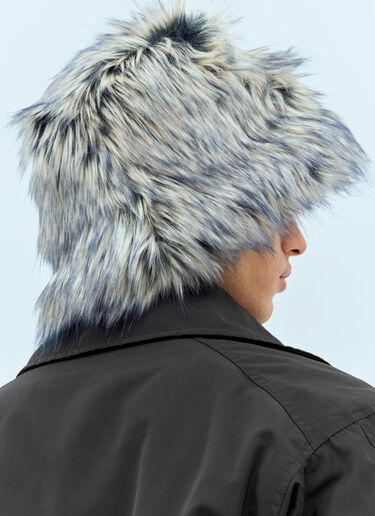 Dries Van Noten 人造毛皮渔夫帽 灰色 dvn0158030