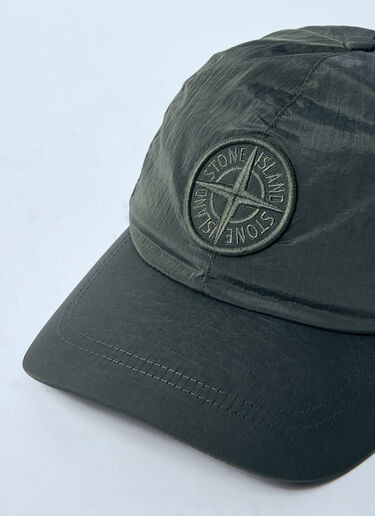 Stone Island Logo Motif Baseball Cap Green sto0160057